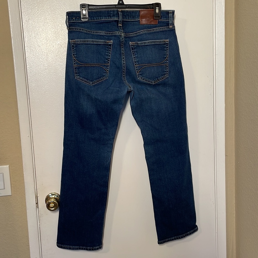 Dark Blue Classic Straight Hollister Epic Flex Jeans 👖 - Picture 5 of 9